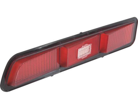 1969 Camaro, Tail Light Lens, Standard, SS, Z28, except RS, RH Passenger Side, GM Licensed
