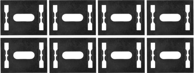 OER 1972-77 Door Panel Mounting Clip Bracket Set of 8 - Large 748628