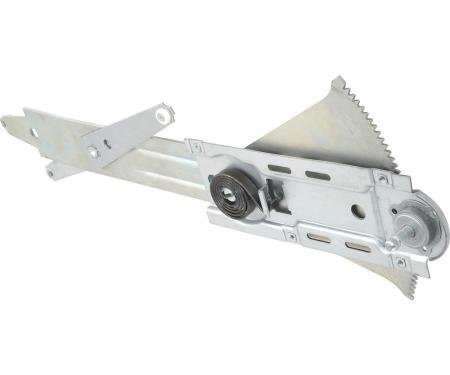 OER 1967 Camaro, Firebird, Manual Front Door Window Regulator, with Deluxe Interior, LH Driver Side 7651904