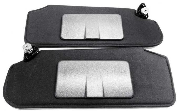 OER 1993-2002 Camaro, Firebird, Sun Visor Set, with Mirrors, Ebony Black, RH & LH, Pair 10326256