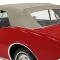 1967-69 Camaro, Firebird Convertible, Plastic Window Assembly, Zipper Style, Pinpoint Grain Vinyl, Beige