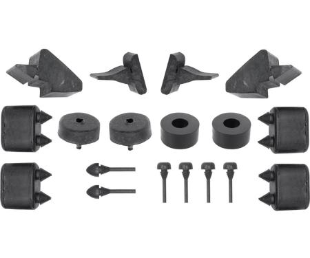 OER 1967-68 Pontiac Firebird, Rubber Stopper Kit, 18 Piece Set *K88060