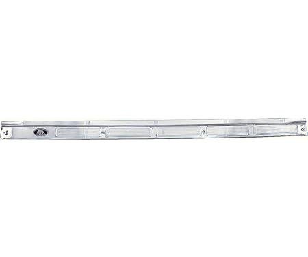 OER 1970-81 Camaro, Firebird, Door Sill Plate, Rivited Emblem, with Chrome Screws, Passenger Side 9819033