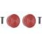 OER 1968-88 GM, Window Crank Knob Set, with Rivets, for Door or Quarter Window Handle, Red, Pair WCK30