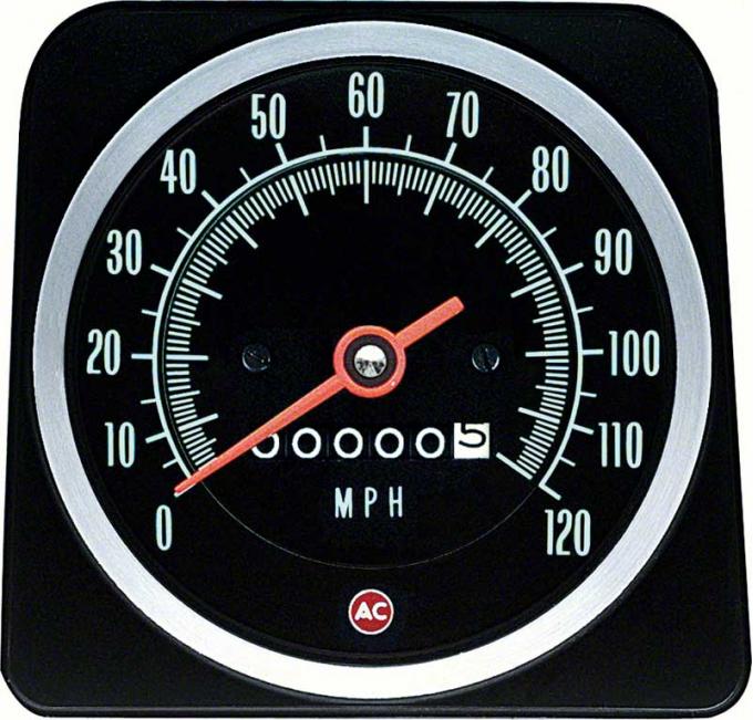 OER 1969 Camaro without Speed Warning 120MPH Speedometer 6482887