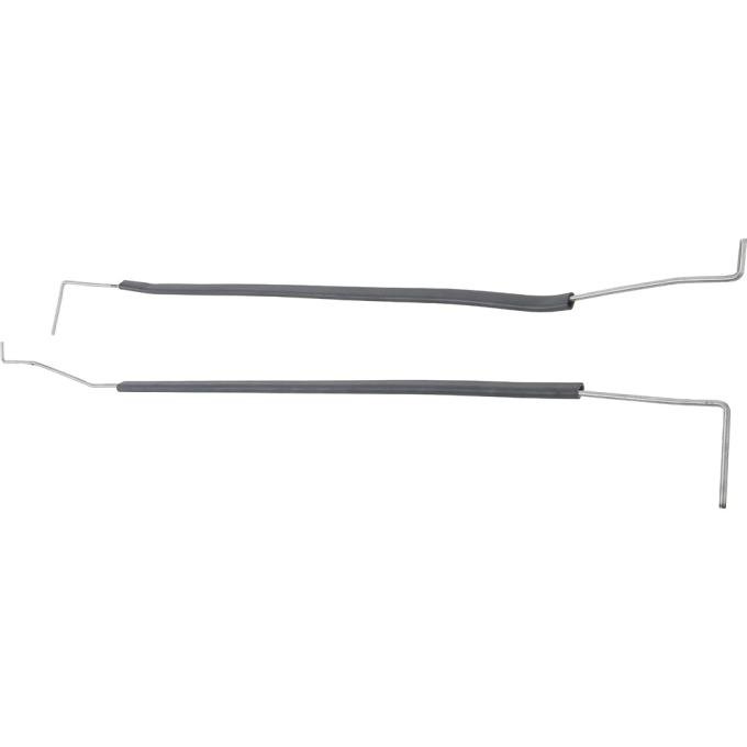 OER 1967-69 Camaro, Firebird, Trunk Lid Torque Rods, with Spoiler, RH & LH, Pair KW693