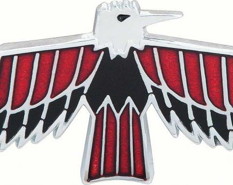 1967-68 Pontiac Firebird, Front Fender Emblem, Firebird Logo, with Hardware, Each, GM Licensed
