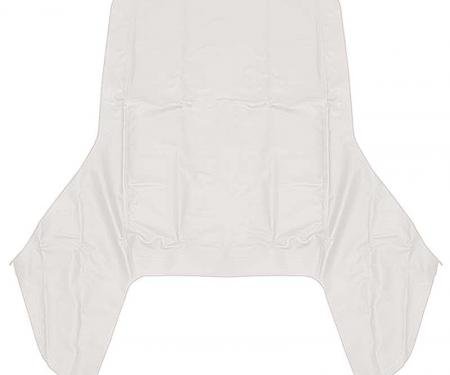 1967-69 Camaro, Firebird, Convertible Top, Top Only, for 2 Piece Rear Glass Window, Pinpoint Grain Vinyl, White