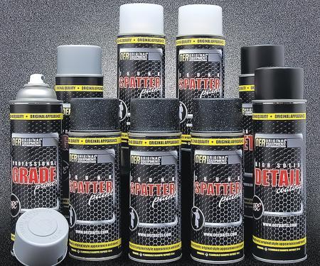 Black and Gray Trunk Refinishing Kit with Self Etching Gray Primer