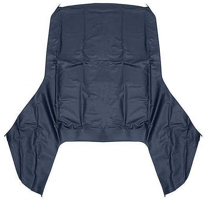 1967-69 Camaro, Firebird, Convertible Top, Top Only, for Plastic Rear Window, Blue Pinpoint Grain Vinyl
