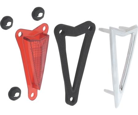 OER 1968 Firebird, Catalina, Bonneville, Rear Side Marker Lamp Assembly, Pair, GM Licensed K106801