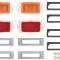 OER 1969 Camaro, Front & Rear Side Marker Lamp Kit *R5013
