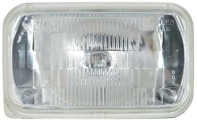 OER Headlamp Sealed Beam, 12 Volt, High Beam, 3" x 5" (92mm x 150mm), Rectangular, Halogen H4701