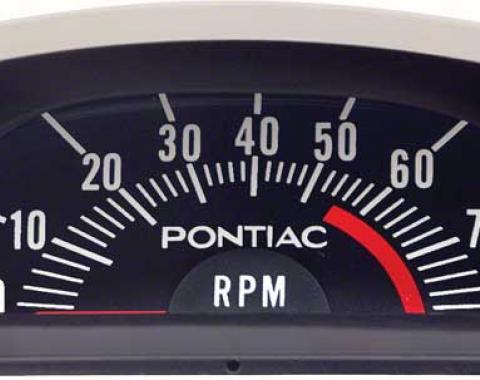 OER 1968 Pontiac Hood Tach 5500 Red Line - 6 Cylinder Point Ignition 6468971