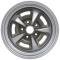 1967-81 Pontiac, Rally II Wheel, 15" x 8" with 4" Backspacing (-12mm ET), 5 x 4-3/4" Lug Pattern, Silver/Gray Finish, Each