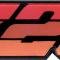 OER 1980-81 Camaro Z28 Grill Emblem , Tri-Color Orange, GM Licensed 14024338