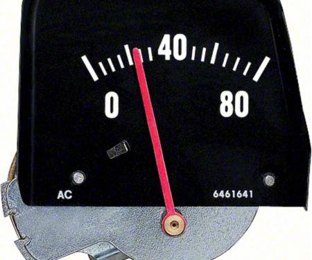 1968-76 Chevy II Nova, Console Oil Pressure Gauge, Black, Mechanical, GM Licensed