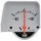 OER 1968-69 Camaro, Console Amp Gauge, Silver Face, GM Licensed 6473265