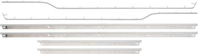 OER 1967 Camaro/Firebird Door Panel Molding Kit - Deluxe Interior - Coupe - 6 Piece *R1110