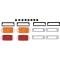 OER 1969 Camaro, Front & Rear Side Marker Lamp Kit *R5013