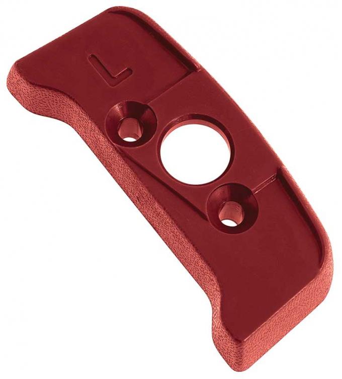 OER 1974-81 Seat Belt Shoulder Guide Escutcheon, Firethorn Red, LH Driver Side 20552362
