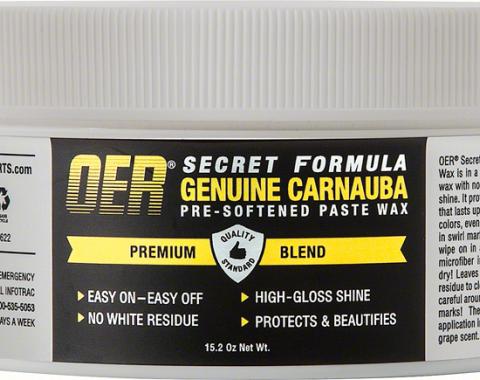 OER Secret Formula Pre-Softened Carnauba Paste Wax - 15 Oz. Can K89622