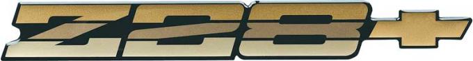 OER 1985-87 Camaro Z28 Dark Gold Rear Panel Emblem with Dark Gold Bow Tie 14083667