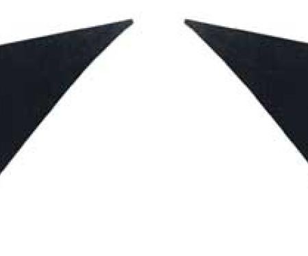 1967 Camaro, Firebird, Interior Rear Sail Panels, Black, OE Impala Grain Material, Pair