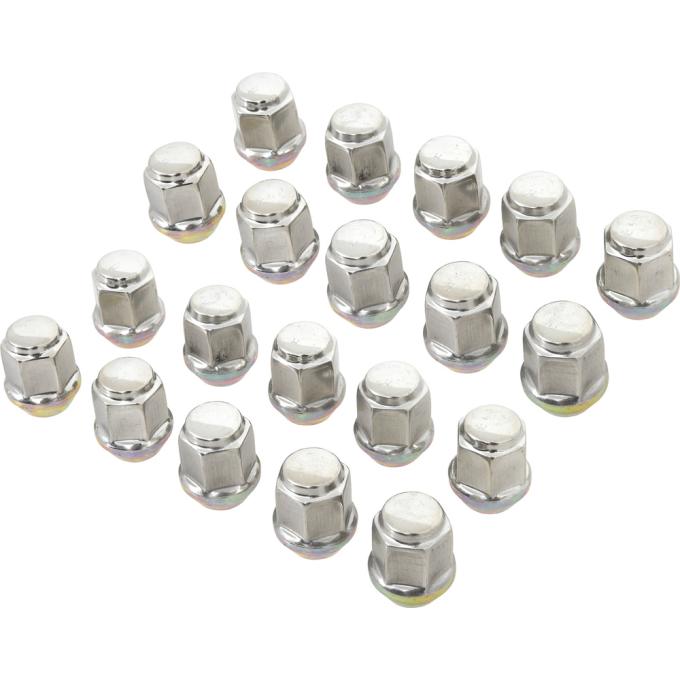 OER 1982-96 Buick, Chevrolet, Oldsmobile, Pontiac, Wheel Lut Nut Set, Stamped with "M", 12mm-1.5 Thread 9591701
