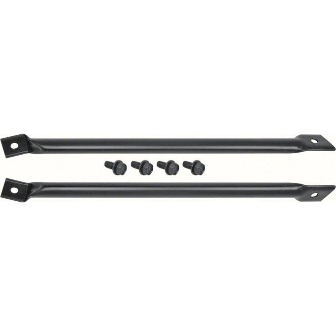 OER 1967-69 Camaro, Firebird, Radiator to Fender Support Braces, RH & LH, with Mounting Hardware *R12067