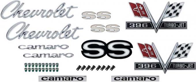OER 1967 Camaro Super Sport , Exterior Emblem Kit, SS-396 *R1069