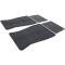 OER 1973-93 GM, Rubber Floor Mat Set, with GM Logo, Factory Style, Set of 4, Black CM65101