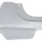 OER 1969 Camaro, Firebird, Quarter Panel Trunk Opening Corner Stiffener, LH Driver Side, Silver Weld-Thru Coated KW976L