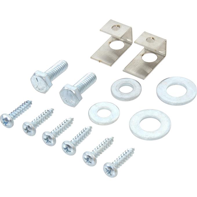 OER 1987-90 Firebird, Aero Wing Rear Spoiler Hardware Set, For Fiberglass Reproduction Spoiler H900016