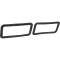 OER 1967-68 Camaro RS, Housing to Body Back Up Lens Gaskets, Molded Rubber, Pair 3899801