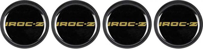 OER 1985-87 IROC-Z Style Wheel Center Cap Emblem Gold Set of 4 *748655
