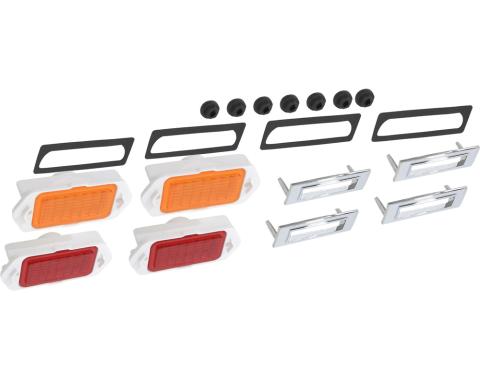 OER 1969 Camaro, Front & Rear Side Marker Lamp Kit *R5013