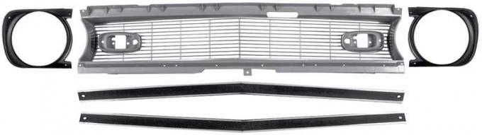 OER 1968 Camaro Restorer's Choice™ Standard Grill Kit with Headlamp Bezels *R5026C