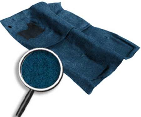 1976-81 Camaro, Firebird Molded Carpet and Underlay Set, Cut Pile, Dark Blue, w/o Console