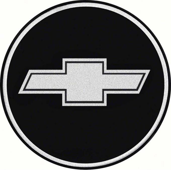 OER 2-15/16" R15 Wheel Center Cap Emblem with Chrome Bow Tie Logo and Black Background K151796BK