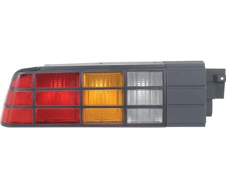 OER 1985-92 Chevrolet Camaro, Tail Light Assembly, with Black Grid Pattern, LH Drivers Side, Smoked Reverse Lens 748811S