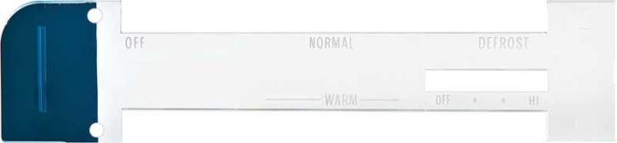 OER 1970-75 Firebird, Trans Am, Heater Control Lens, without Air Conditioning FL125