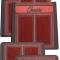 1967-69 Camaro, Floor Mats, Script Lettering, Front and Rear, Red, 4 Piece Set