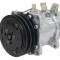 OER Sanden 507 Style A/C Compressor w/ 2-Groove V-Belt Clutch Pulley, Polished Finish, SD507/SD5H11 AC5104P