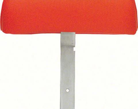 OER 1969 Camaro / Firebird Hugger Orange Headrest Assemblies with Curved Bar Bar K31011C