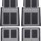 OER 1967-1992 Camaro, Floor Mat Set, Front & Rear, Black, 4 Piece Set K75001