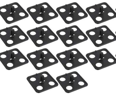 OER Hood Insulation Fastener Set, Nylon, 2" Square Head, 1/4" Stem Dia., 9/16" Stem Length, 20 Piece Set *K3031