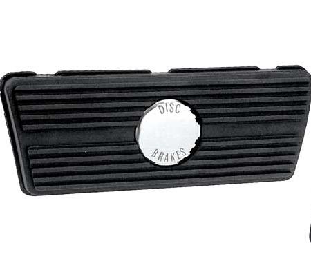 1967-77 GM Pedal Pad Kit With Disc Brake Emblem, Auto Trans, 3-Piece Kit