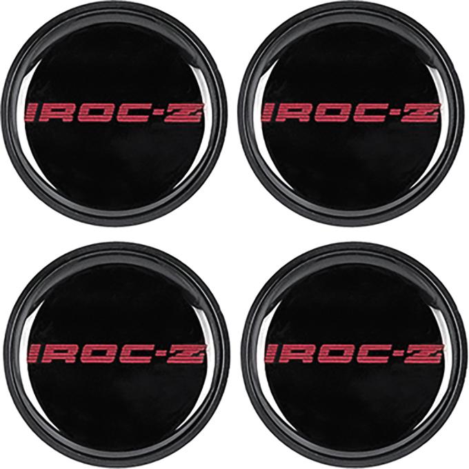 OER 1985-87 Camaro IROC-Z, Wheel Center Cap With Emblem, Red, Set of 4 748636