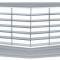 OER 1969 Chevrolet Camaro, Standard Front Grill Assembly, with Chrome Moldings, Argent Silver 3957044